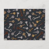  en Antiek sleutels Briefkaart (Voorkant)