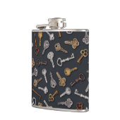 en Antiek sleutels Heupfles (Links)