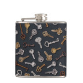 en Antiek sleutels Heupfles (Voorkant)