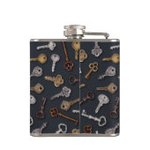 en Antiek sleutels Heupfles (Achterkant)