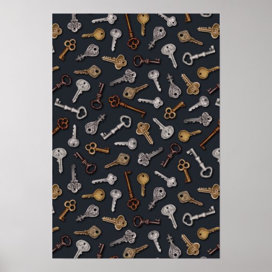  en Antiek sleutels Poster (Voorkant)