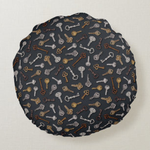 en Antiek sleutels Rond Kussen