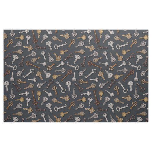 en Antiek sleutels Stof (Fat Quarter)