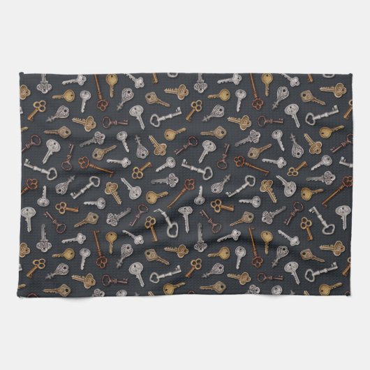 en Antiek sleutels Theedoek (Horizontaal)