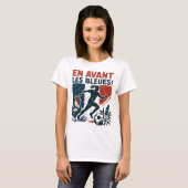 En Avant Les Bleues – French Women’s Soccer team T-shirt (Voorkant volledig)