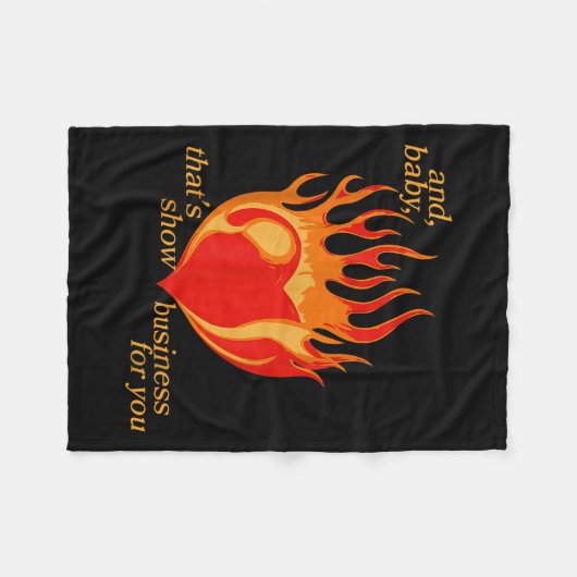 En Baby dat Show zaken voor u Fleece Deken (Voorkant (Horizontaal))