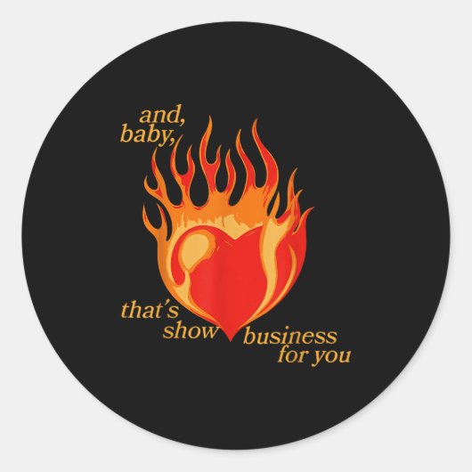 En Baby dat Show zaken voor u Ronde Sticker (Voorkant)