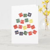 En baby maakt 3 kaart (Gele Bloem)