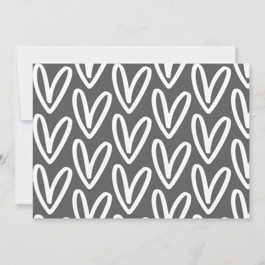 En baby maakt drie foto's van moderne geboorte aankondiging (Achterkant)