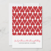 En Baby maakt drie foto's 'Zwangerschap'-aankondig Aankondiging (Achterkant)