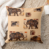 En bison mozaïek grotkunst kussen product (Deken)