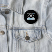 En Blaas Vissen Ronde Button 5,7 Cm (In situ)