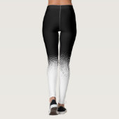 en blanco y negro con lunares leggings (Achterkant)