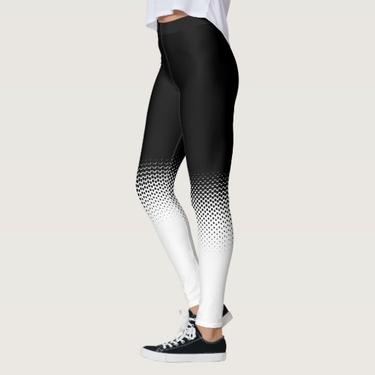 en blanco y negro con lunares leggings (Links)