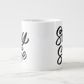 En blijf veilig grote koffiekop (Voorkant)