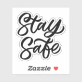 En blijf veilig sticker (Vel)