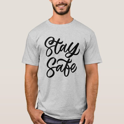 En blijf veilig t-shirt (Voorkant)