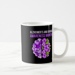 En Brain Awareness Maand Paarse Lint Graphic Koffiemok