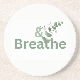 En Breathe Botanical, Droomrust Cadeau voor Haar Zandsteen Onderzetter