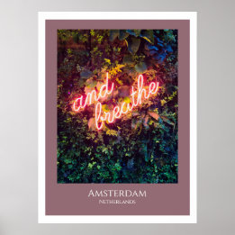 En breek het Neon-teken af Poster
