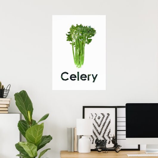 En - Celery Poster (Thuiskantoor)