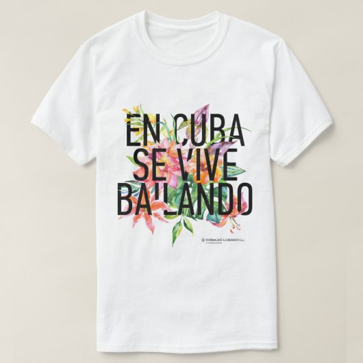 En CUBA Se Vive Bailando Mannen T-shirt (Design voorkant)