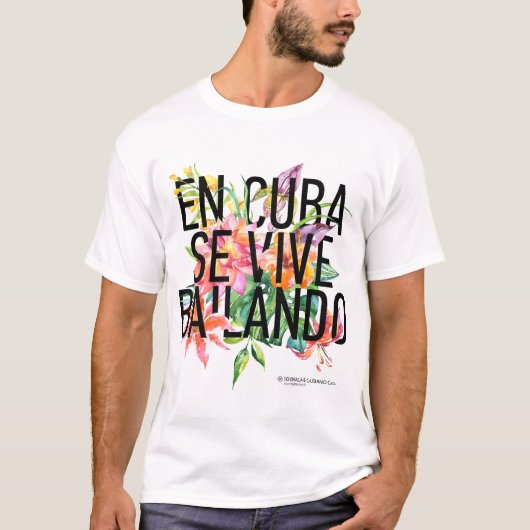 En CUBA Se Vive Bailando Mannen T-shirt (Voorkant)
