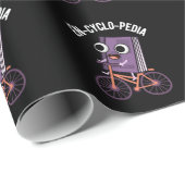 En-cyclo-Pedia Funny Encyclopedia Pun Dark BG Cadeaupapier (Rol Hoek)