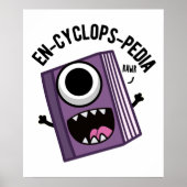En-cyclops-pedia Funny Encyclopedia Pun Poster (Voorkant)