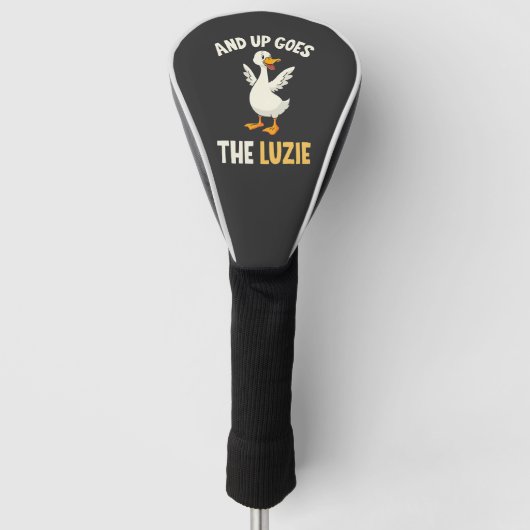 En daar gaan de Luzie Funny Goose Lovers Golfheadcover (Voorkant)