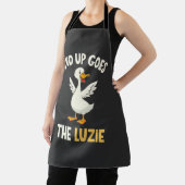En daar gaan de Luzie Funny Goose Lovers Schort (Insitu)