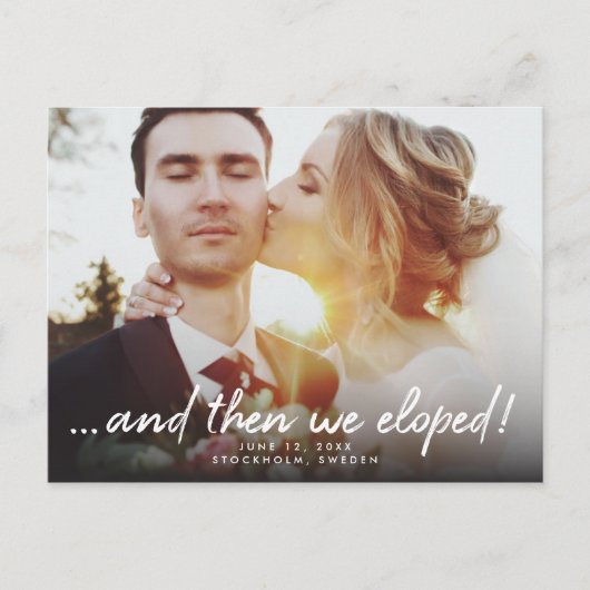 En dan hebben we de aankondiging van de bruiloft u (Voorkant)