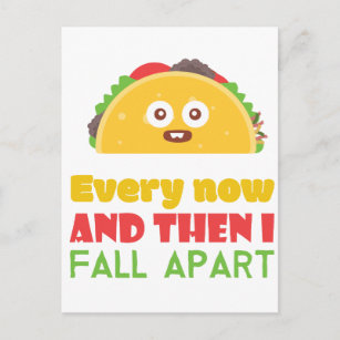 En dan Herfst ik elke dinsdag uit Funny Taco Briefkaart