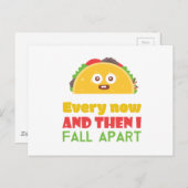 En dan Herfst ik elke dinsdag uit Funny Taco Briefkaart (Voorkant / Achterkant)
