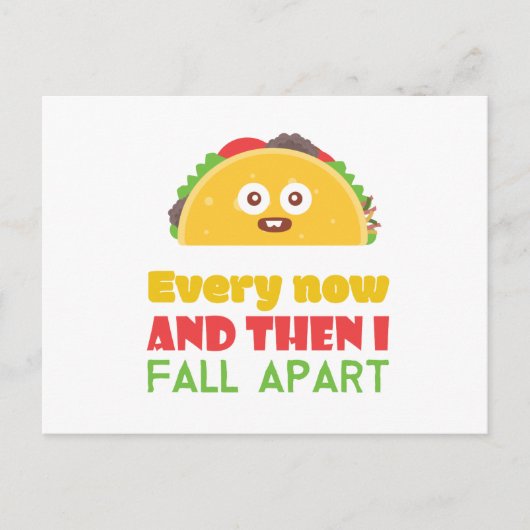 En dan Herfst ik elke dinsdag uit Funny Taco Briefkaart (Voorkant)