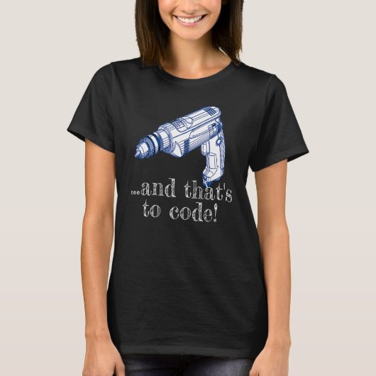 En dat is de code van de drilbestuurder draadloos t-shirt (Voorkant)