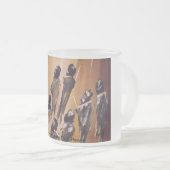 En de aarde zei vrede matglas koffiemok (Voorkant rechts)