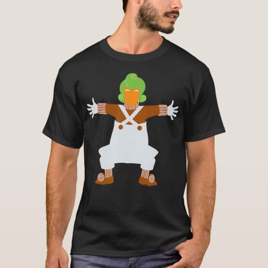 En de chocoladefabriek Lone Oompa Loompa T-shirt (Voorkant)
