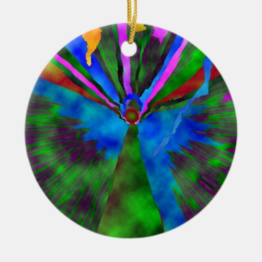 En de engel van de Heer... Keramisch Ornament (Voorkant)