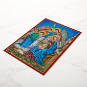 En de engelen waren verbaasd folie feestdagenkaart (Gedraaid)