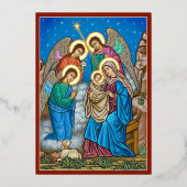 En de engelen waren verbaasd folie uitnodiging (Voorkant)