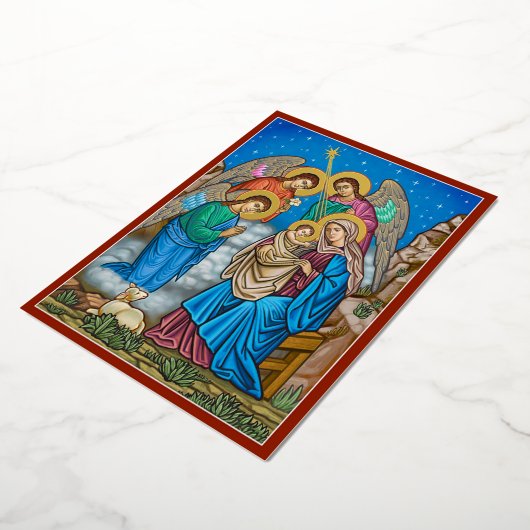 En de engelen waren verbaasd folie uitnodiging (Gedraaid)