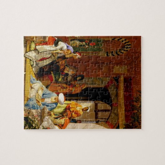 "En de gelovigen redden de zieke", voor Legpuzzel (Horizontaal)