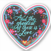 En de Grootste Liefde is Inspirivity Sticker (Voorkant)