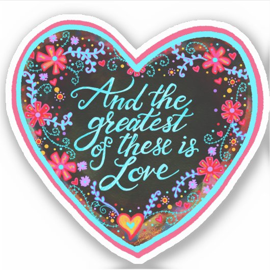 En de Grootste Liefde is Inspirivity  Sticker (Voorkant)