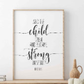 En de Kind Grew, Luke 1:80 Poster