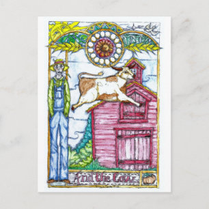 En de koe briefkaart