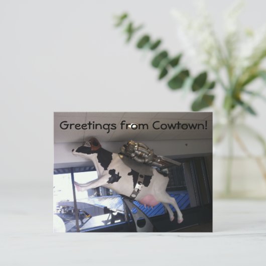 En de koe sprong over de maan briefkaart (Staand voorkant)