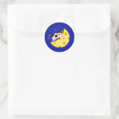 En de Koe trok de kaasmaanboom over Ronde Sticker (Tas)