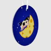 En de koe trok over de kaasmaanboom ornament (voorkant)